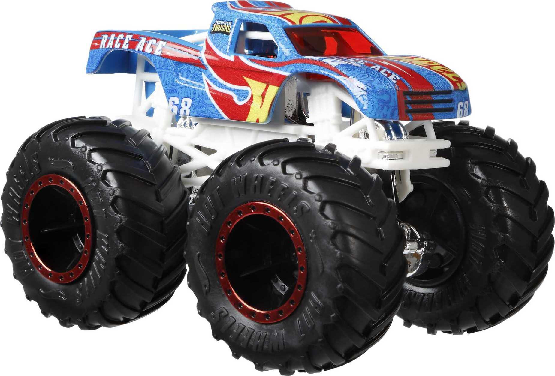 Hot Wheels Monster Trucks Live 8-Pack of Toy Trucks in 1:64 Scale (Styles  May Vary)